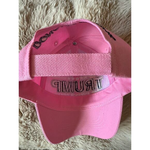 Trump Keep America Great! 2020 45th President Signature Pink Cotton Hat Cap - Picture 7 of 7
